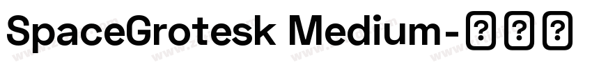 SpaceGrotesk Medium字体转换
